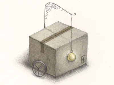 Idea Storage Device drawing illustration sketchbook