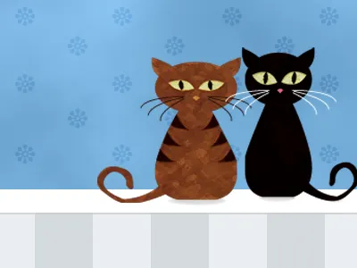 Here, have some cats. cats illustration