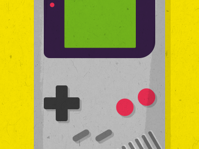 Old Gadget flat gadget gameboy grain illustration nintendo