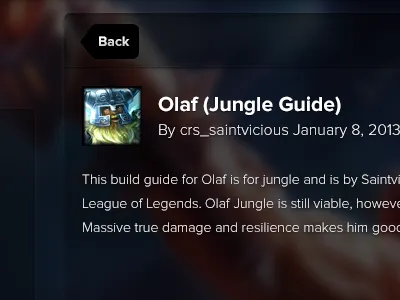 League of Legends - Guide iPad App dark ipad league of legends