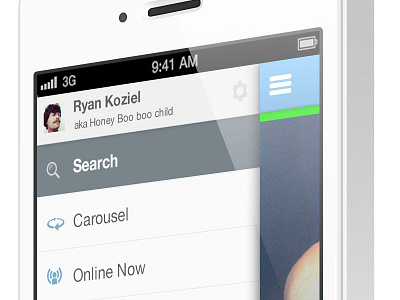 Nav Zoosk iphone navigation