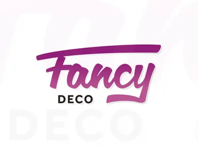 Fancy Deco logo design for home, decor and interior blog brand branding colorful creative custom custom made design home decor home design identity interior interior design living logo logo design logo designer logotype type typographic typography wordmark