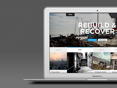 Flickr Concept flickr redesign web