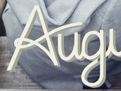 Aug hand lettering lettering script single weight type typography