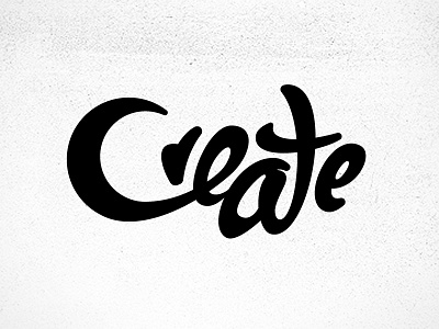 create black create cursive illustration letter lettering logo script type white