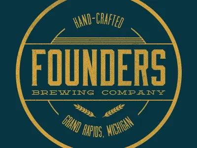 Founders Brewing Company brewery founders grand rapids logo michigan moonshiner seal grand rapids michigan