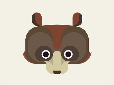 The Bear animal baby bear brown child children cute kid poster series symmetry vector