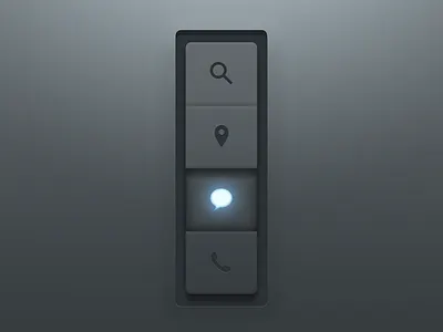 Glow Bar button glow nav rebound ui