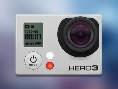 GoPro Hero3 camera film gopro lens picture record skeuomorph