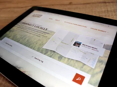 Local Food elegant seagulls organic texture type ui web website