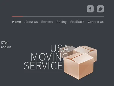 D10Moving business clean dark design web web design