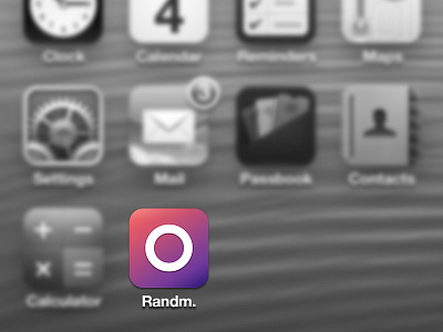 Randm. iOS icon develop gradient icon ios iphone minimal randm