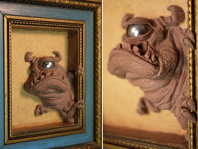 The GRUMP casting grumpy gumpy illustration molding molds monster monsterclay monsters relief sculpture