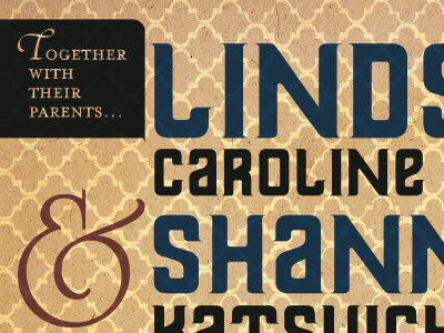 Wedding Invite Design design invitation print texture typography wedding