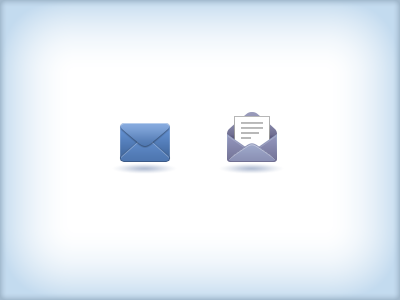 Profile menu icons icon letter mail new mail ui