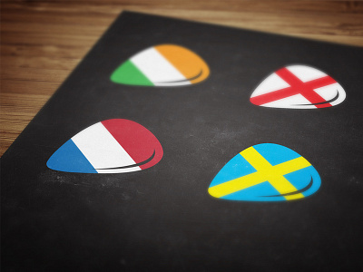 Picks business corporate country different guitar icons logo picks world