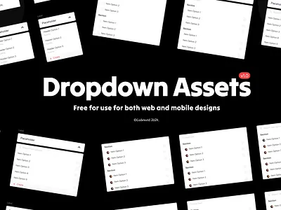 Dropdown Assets app branding design graphic design illustration logo typography ui ux vector