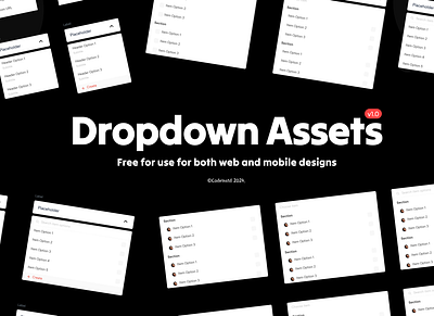 Dropdown Assets app branding design graphic design illustration logo typography ui ux vector