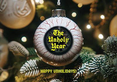 Christmas toys — Happy Unholidays! 3d beach goth branding christmas christmas toys eye goth graphic design logo new year object design