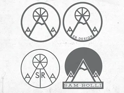 messin around badge branding logo mountain mountains neutra personal slab