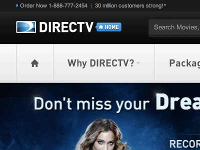 DIRECTV.COM 2013 Redesign (Now Live) blue code css3 dark directv enterprise entertainment html5 interactive ipad light live portals retina slide touch ui ux watch windows8