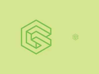 G is for Green green logo mark maze