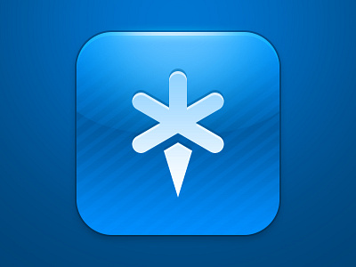 Flaer iOS Icon blue flaer icon ios iphone retina