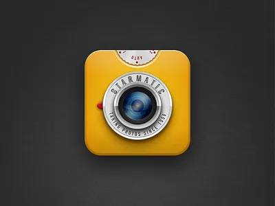 Starmatic icon camera icon ios iphone lens starmatic yellow