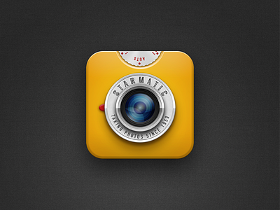 Starmatic icon camera icon ios iphone lens starmatic yellow