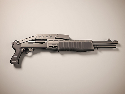 Shotgun 3d c4d cg cinema 4d cinema4d gun render shotgun vray