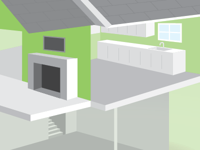House detail detail green home improvement house illustration infographic