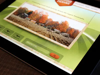 Connecting Local Farms banner design elegant seagulls farm green header local search web website