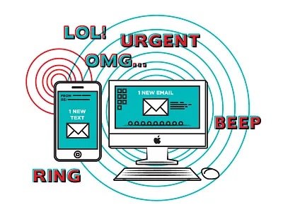 Infomania... beep cellphone computer email keyboard lol mac radar radiation tech technology text waves