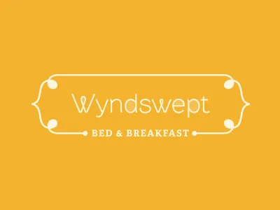 Wyndswept Logo bed and breakfast logo typography