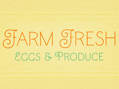 Mandevilla - Farm Fresh font fonts type typography