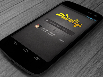 LiveTip - Homepage android foursquare grey leather livetip mobile search searchbar