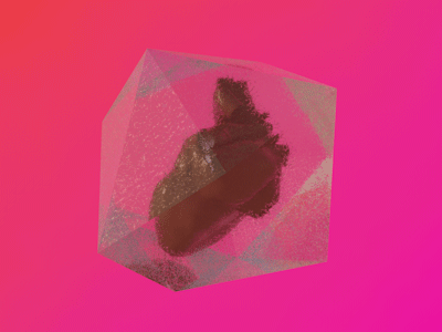 Ice Age (Animated) 3d animated c4d gif heart ice