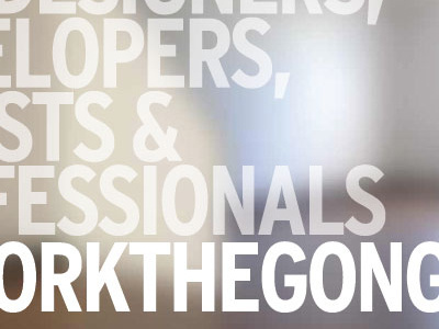 CoworkTheGong Cards blur caps coworking transparency type