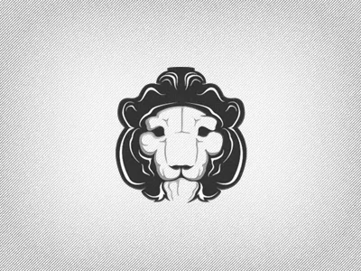 Lion logo black dark design flat graphic lion logo xiv