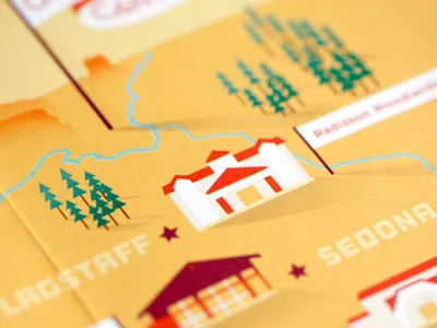 Grand Canyon Adventure arizona booklet grand canyon map trees