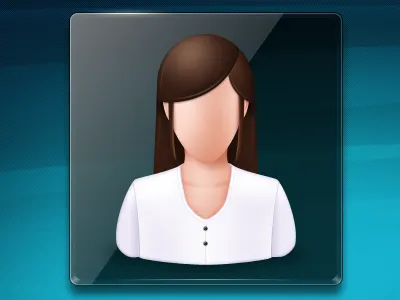 Contact Woman android design icon ios mobile phone