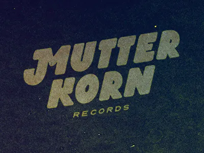 Mutterkorn Records custom type label logo music mutterkorn records schoolproject typography