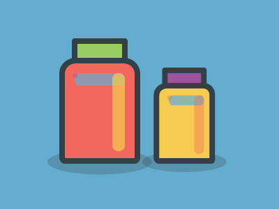 2 Jars icon illustration jar