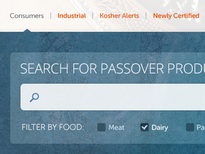 Search for Passover Products v2 filter search ui