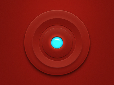 Red Power Button thing button elements layer light nothing red ui