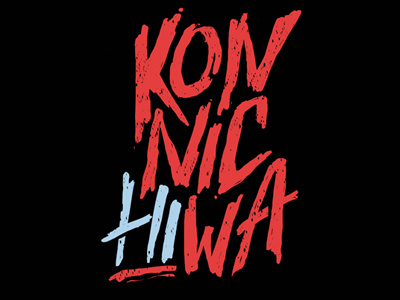 KonnicHIwa hi japan lettering usa