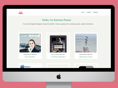 Portfolio designer ipad portfolio ui website