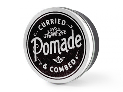 Pomade black and white hair stuff packaging pomade tin type