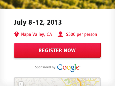 Napa Valley Conference california conference frutiger fun google gradient iconsweets map napa valley shadow skeuomorphism ui web