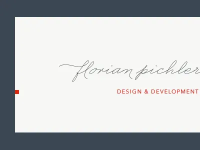 Virtual Business Card avenir business card business penmanship css3 florianpichler.de